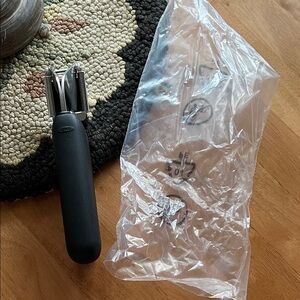 New! OXO Black and Silver garlic press